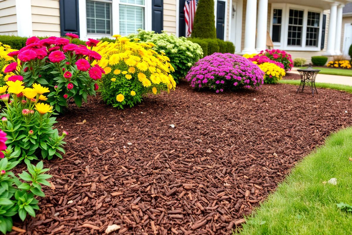Instalación de Mulch y Pine Straw